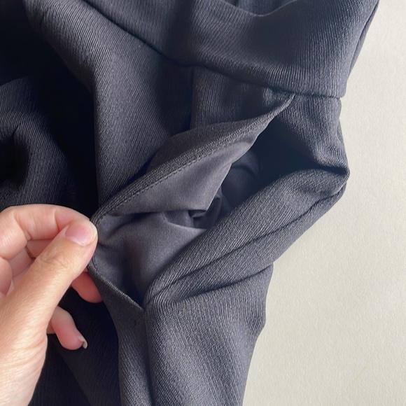 Prologue Pleated Straight Leg Ankle Trousers in Black - Picture 5 of 9